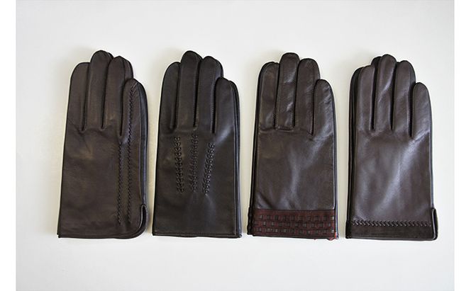 革手袋職人が仕上げる高級羊革手袋2点セット　紳士用革手袋 ファッション 小物 男性 メンズ 柔らかく 手に馴染む シンプル オススメ 洋服 気分 使い分け 