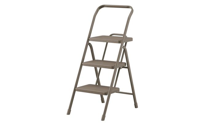 折りたたみステップ3段 OSU-3R チャコール アイリスオーヤマ 踏み台 脚立 折りたたみ おしゃれ 軽量 ステップ台 ステップチェア 折りたたみステップ  スツール はしご ステップ 大掃除 洗車台