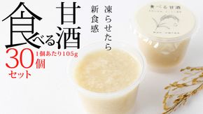 食べる甘酒＜30個セット＞ 甘酒 まとめ買い ギフト 砂糖不使用 ノンアルコール 米麹 無添加 送料無料 30個 小分け プレゼント [AC06-NT]