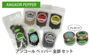 アンコール ペッパー 全部 セット （ 乾燥 ・ 生 塩蔵 ）★ プレゼント 付き★ 胡椒 スパイス 調味料 カンポット産 無農薬 お酒 つまみ ペースト状 ブラックペッパー レッドペッパー クルトン ペッパー 