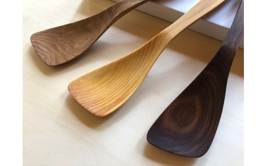 木べら「炒める・すくう・取り分ける」(材料：職人おまかせ) 【GOOD WOOD WORKS】_HA0432