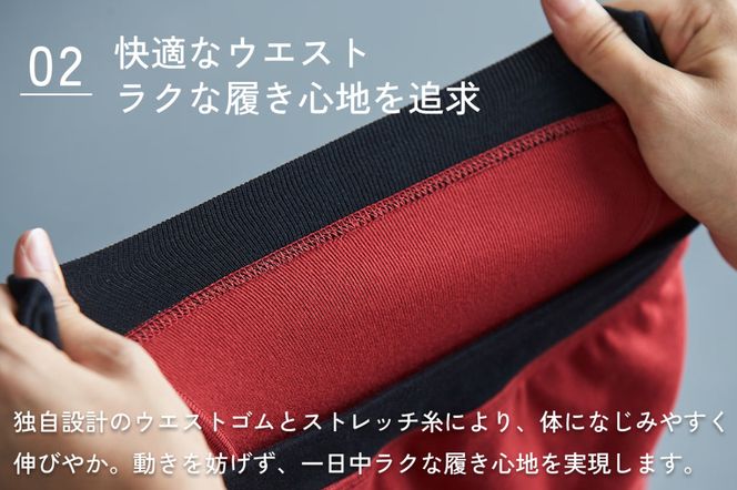 股ずれNOアンダーウェア「SURENA」黒 LL×3枚｜オーギュストケクレ 大阪府 守口市 メンズ パンツ 下着 前開き [2105]