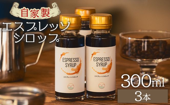 コーヒー 自家製エスプレッソシロップ 3本 合計300ml - コーヒー 珈琲 シロップ トッピング アレンジ 炭酸割り カフェオレ 牛乳 ジュース ドリンク 希釈 アイス tc-0015