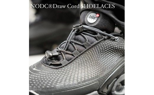 NODC DrawCord SHOELACES ３セット［173N25］NODC DrawCord SHOELACES 靴ひも 選べる カラー 紐 スニーカー ローカット ハイカット ゴム 伸縮性