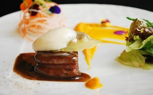 K2068 フレンチレストラン ラ・ロシェル フルコース お食事券 ペアチケット