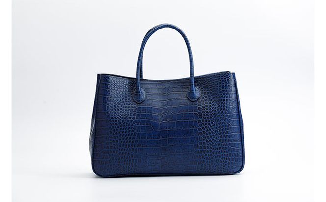 イタリアンクロコ　マザーズバッグ　日本製 ファッション かばん トートバッグ 手提げ ショルダーバッグ 牛革 