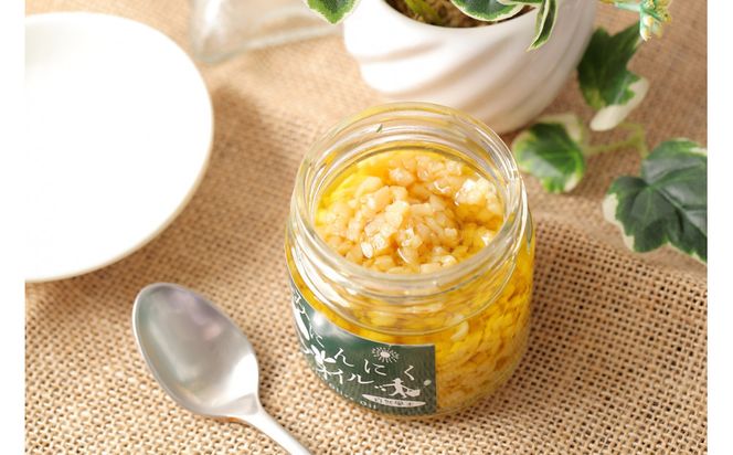 自然風土 きざみにんにくオリーブオイル(115g×3本セット) 372013_KE025