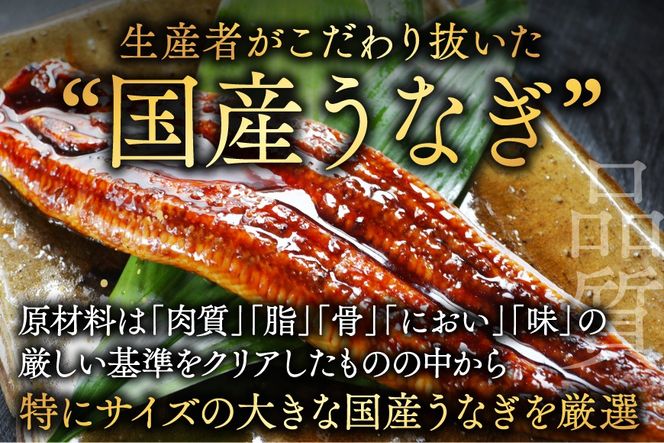 （6月発送）国産　特大　特上うなぎ 2尾 合計 380g 以上【OT000O190_006】