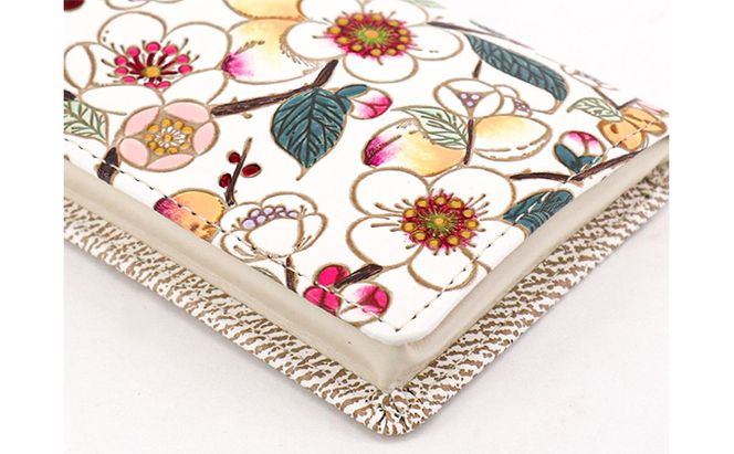 【文庫屋大関】箱まち小銭入れ　梅花（メイホア）【皮革工芸品】 ファッション小物 財布 民芸品 