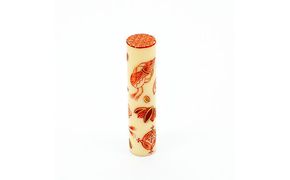 九谷彩印　「赤絵細描宝尽くし」福島礼子 雑貨 日用品 民芸品 工芸品 伝統技術 判子 