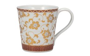 九谷焼 マグカップ・白粒鉄仙