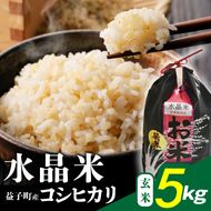 瀬尾糀店の水晶米 コシヒカリ (玄米) 5kg | 水晶米 コシヒカリ 玄米 ふっくら 益子町 (AK014)
