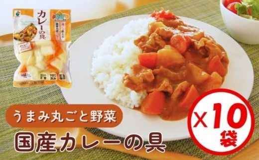「うまみ丸ごと野菜 国産カレーの具 300g」×10袋 ※離島への配送不可