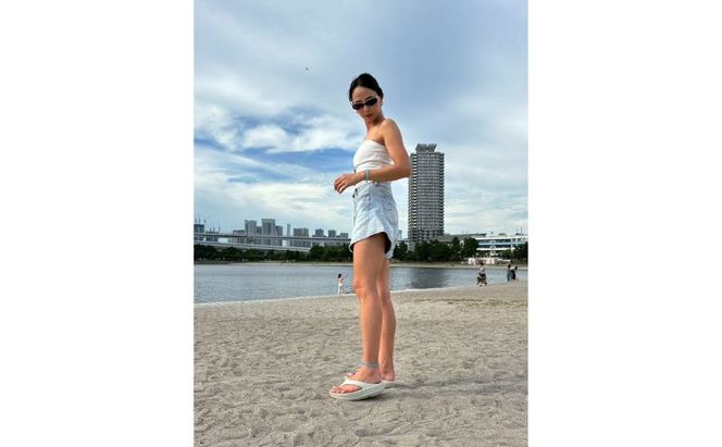 CHIGASAKI SOUTHERN C えぼし岩 アンクレット ブルー 天然石 茅ヶ崎 アクセサリー ギフト プレゼント