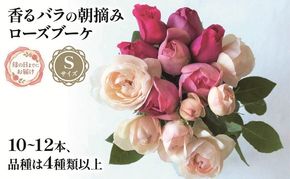 母の日 花束 バラ ブーケ 朝摘み Sサイズ 2026年5月6日から5月10日までにお届け 生花 香るバラ 薔薇 ローズ バラの花束 ギフト プレゼント 母の日 贈り物 贈答 バラ朝摘み 記念日 増田バラ園 静岡県 藤枝市