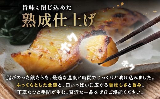 順次出荷 銀だら 西京漬け 4切 | 銀ダラ 西京漬け 銀だら 厚切り 個包装 個別 小分け 冷凍 銀鱈 銀だら 漬魚 ふるさと納税 北海道 登別市