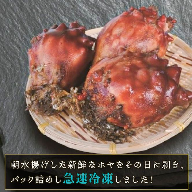 むきホヤ600g (150g×4P) ほや お刺身 珍味 冷凍 小分け 大船渡市 三陸 岩手県［kama044］