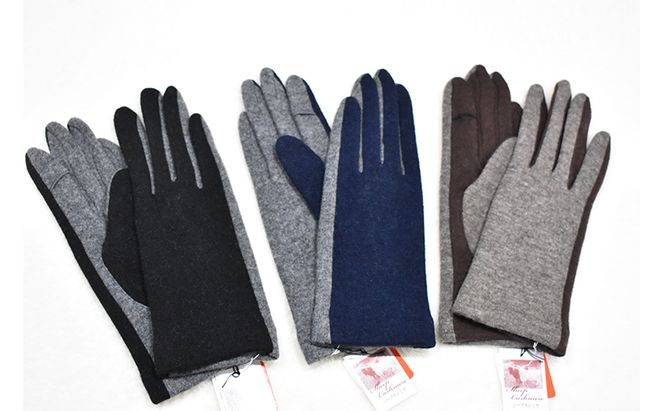 NEWレディース手袋　バイカラー（指で～る） ファッション小物 小物 冬 通勤 通学 お出かけ あったか手袋 あったかグッズ 女性用 女性用手袋 