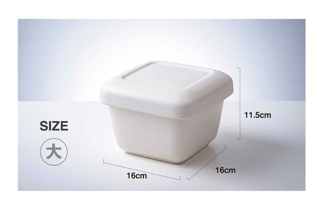 【萬古焼（ばんこやき）】角型おひつ器 黒釉（大）ばんこの里会館【おひつ ごはん ご飯 陶器 冷蔵庫 レンジ 保温  2合 三重県 四日市市 四日市 四日市市ふるさと納税】