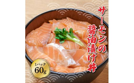 土佐の海鮮漬け丼（サーモン・まぐろ）各5袋セット 1パック60g 漬け丼 海鮮丼 マグロ丼 サーモン丼 鮪 まぐろ おかず おつまみ 惣菜 魚介類 海鮮 個包装 小分け【企業組合　宇佐もん工房】 [BQAB042]