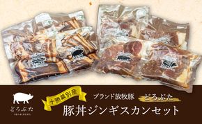 十勝幕別産ブランド放牧豚［どろぶた］豚丼ジンギスカンセット【 北海道 豚肉 味付き惣菜 おかず 】 