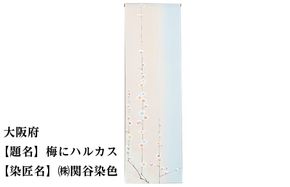 【47都道府県着物応援プロジェクト】 大阪府 京手描友禅 付下げ着尺 261009_A-BR027
