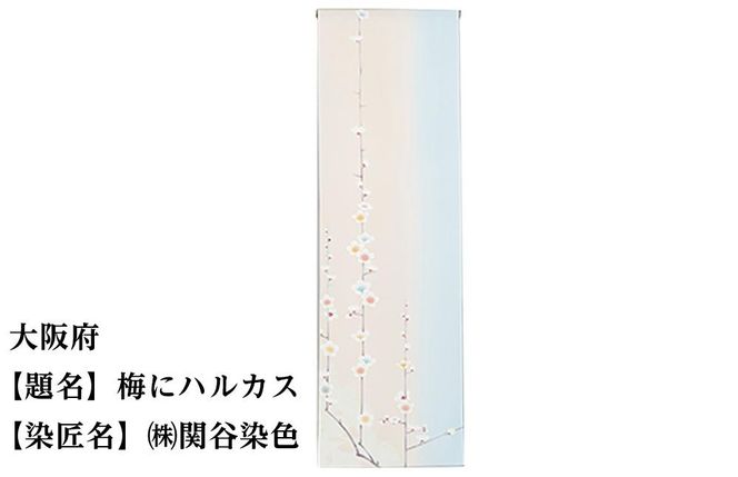 【47都道府県着物応援プロジェクト】 大阪府 京手描友禅 付下げ着尺 261009_A-BR027