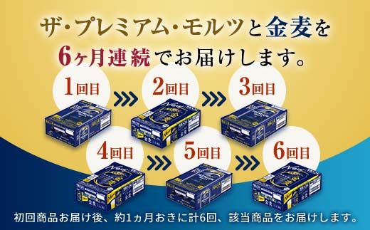 FK7-0466_【プレモル・金麦交互6回お届け便】《サントリー ザ・プレミアム・モルツ350ml×1ケース（24缶）》《サントリー 金麦350ml×1ケース（24缶）》熊本県 嘉島町 ビール