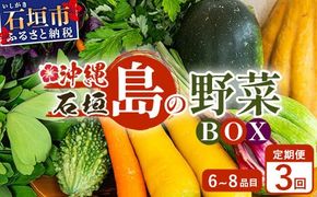 石垣島産 野菜 BOX【３回定期便】（６~８種類）季節ごとに野菜パワーをあなたに！！｜沖縄 石垣島 直送 旬 新鮮 島野菜 野菜セット 野菜 やさい 季節のお野菜 旬の野菜セット 詰め合わせ 定期便 野菜定期便 CK-2 