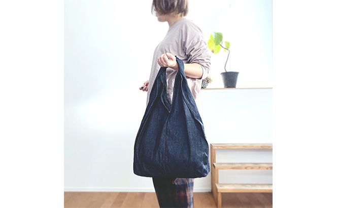「児島デニム」エコバッグ ファッション カバン 