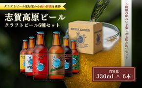 父の日 玉村本店 志賀高原ビール6本セット 【 クラフトビール 志賀高原ビール 飲み比べセット ビール 詰め合わせ セット 地ビール 飲み比べ 黒ビール IPA ipa ペールエール ギフト 酒 お酒 アルコール 飲料 志賀高原 長野県 長野 】