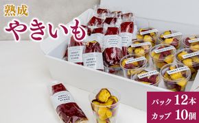 熟成やきいも 【パック12本/カップ10個】 [No.544]