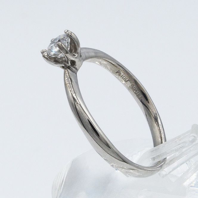 Dカラー ダイヤモンド リング 0.3ct Ag900[Pt100] （111118r） (BR-99)