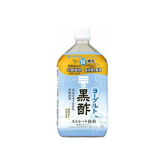 ミツカン ヨーグルト黒酢 ストレート1L 6本