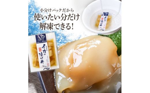 イカの醤油漬け丼（4P）セット【企業組合　宇佐もん工房】 [BQAB049]