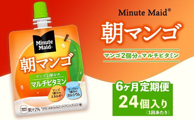 【定期便6ヶ月】ミニッツメイド 朝マンゴ 24個入り×1ケース