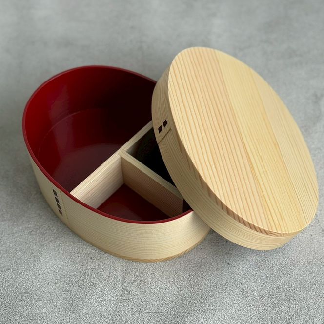 日々 hibi 曲げわっぱ 弁当箱 内朱［YS160］ 303446_CR185VC02