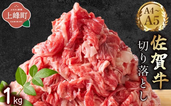 艶さし！【A4~A5】佐賀牛切り落とし 1kg (500g×2P)