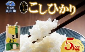 天水の恵米 コシヒカリ 白米 5kg お米 粘り もっちり 国産 白米 ご飯 もちもち 柔らかい お弁当 おにぎり らんざん営農 ギフト 贈り物 嵐山町 埼玉県
