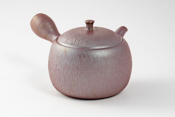 【萬古焼（ばんこやき）】醉月陶苑　窯印急須（飛鉋）-[G593-4]