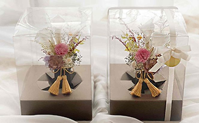 プリザーブドフラワー 仏花 白いカラー 2個 セット 花 フラワー 