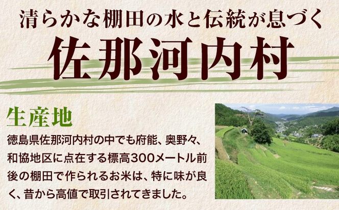 【CF】清流と寒暖差が生む村自慢の「棚田米」 5kg 10kg《11月中旬-12月末より発送》徳島県 佐那河内村 棚田米 米 白米 ---sanagouchi_lcl_15_5kg---