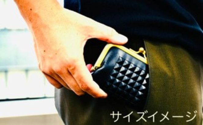 財布 SAKURA WAQS TOKYO GA-MA テトラシリーズ ( 黒 紺 ) 小銭入れ 革 牛革 革製品 皮革製品サイフ カード お札 鍵 ワイヤレスイヤフォン 薬ケース 薬入れ  ポーチ ビジネス 名刺入れ 小物 ファッション 伝統工芸 ガマグチ 