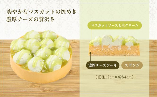 《ふるさと納税限定》【京都フレーバーズ】濃厚チーズケーキマスカット＆ピスタチオのセット｜人気スイーツブランド ご褒美スイーツ［ マスカットチーズケーキ ピスタチオチーズケーキ ホールケーキ 4号 冷凍 人気 おすすめ グルメ 洋菓子 ケーキ ギフト プレゼント 贈答 お取り寄せ 通販 送料無料 ふるさと納税 ］ 261009_B-XX09