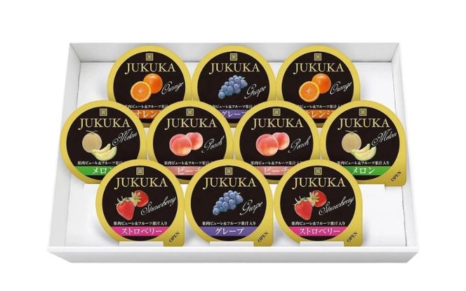 金澤兼六製菓10個熟果ゼリーギフト（1箱10個入り×12箱）【cntr0007-2】