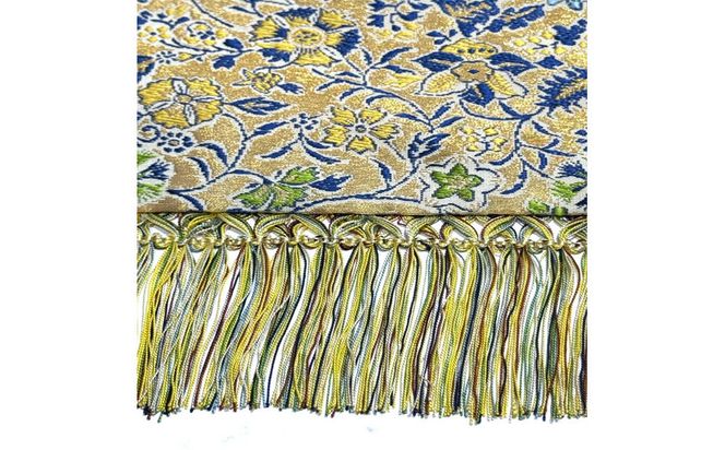 【高島屋選定品】＜龍村美術織物＞早雲寺テーブルセンター（1号サイズ・金） 261009_A-ADK013