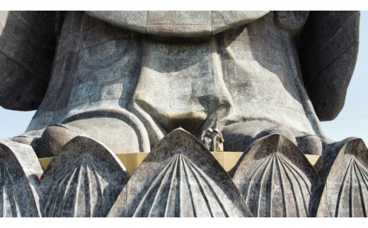 地上20ｍ 牛久大仏 足元 お身拭い 体験 ツアー ※ 平日限定 ※ （ 5名様まで ） 貸切 参加券 体験チケット 観光 ふるさと納税限定 [DR004us]