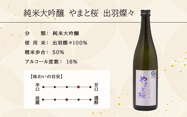 やまと桜 純米大吟醸 出羽燦々 1800ml 日本酒