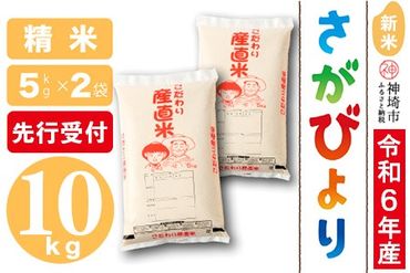 【令和6年産 新米先行受付】さがびより 精米 5kg×2【米 5kg×2 お米 コメ おいしい ランキング 人気 国産 ブランド 地元農家】(H061270)