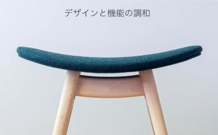 nomade stool 〈 Beech × Green 〉 糸島市 / nomade design [AIF005]